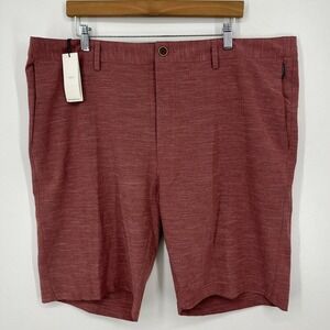 7 Diamonds Chino‎ Shorts Men's Size 40 Red Existence Performance Stretch New NWT